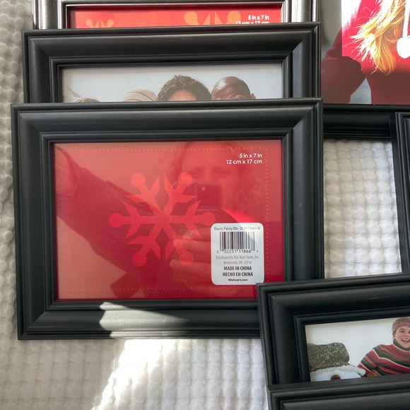 9 piece black picture frame set. - Picture 3 of 5